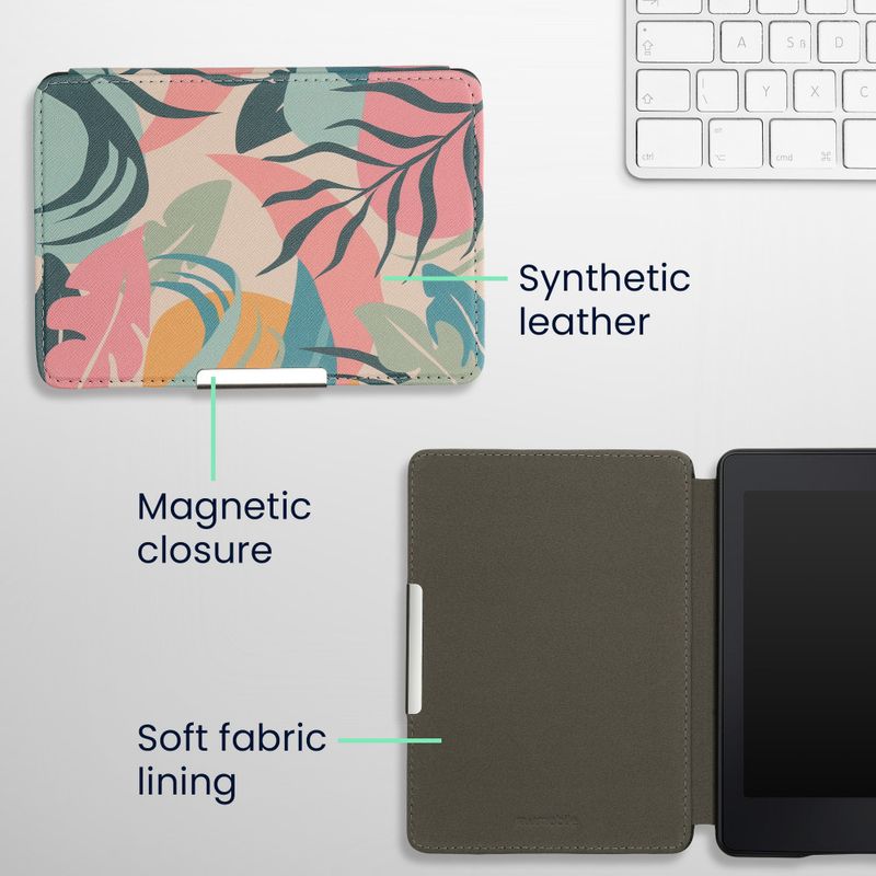 Laptop, Telefoane si Tablete - Ebook reader si accesorii - Accesorii eBook Reader - Husa Kwmobile pentru Amazon Kindle Paperwhite, Multicolor, Piele ecologica, KWM000007TD041C - Infinity.ro