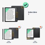 Laptop, Telefoane si Tablete - Ebook reader si accesorii - Accesorii eBook Reader - Husa Kwmobile pentru Kobo Libra 2, Multicolor, Piele ecologica, KWM0000198X017C - Infinity.ro
