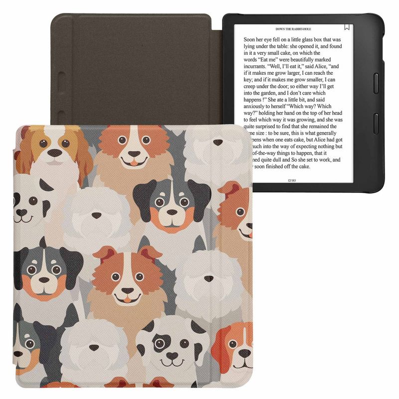 Laptop, Telefoane si Tablete - Ebook reader si accesorii - Accesorii eBook Reader - Husa Kwmobile pentru Kobo Libra 2, Multicolor, Piele ecologica, KWM0000198X017C - Infinity.ro