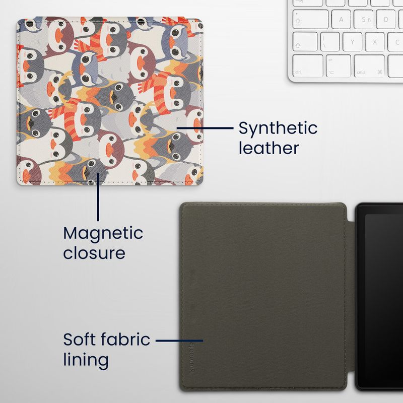 Laptop, Telefoane si Tablete - Ebook reader si accesorii - Accesorii eBook Reader - Husa Kwmobile pentru Amazon Kindle Oasis 10, Multicolor, Piele ecologica, KWM000010AE059C - Infinity.ro