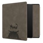 Laptop, Telefoane si Tablete - Ebook reader si accesorii - Accesorii eBook Reader - Husa Kwmobile pentru Amazon Kindle Oasis 10, Gri/Negru, Piele ecologica, KWM000014ND014C - Infinity.ro