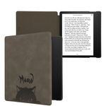 Laptop, Telefoane si Tablete - Ebook reader si accesorii - Accesorii eBook Reader - Husa Kwmobile pentru Amazon Kindle Oasis 10, Gri/Negru, Piele ecologica, KWM000014ND014C - Infinity.ro