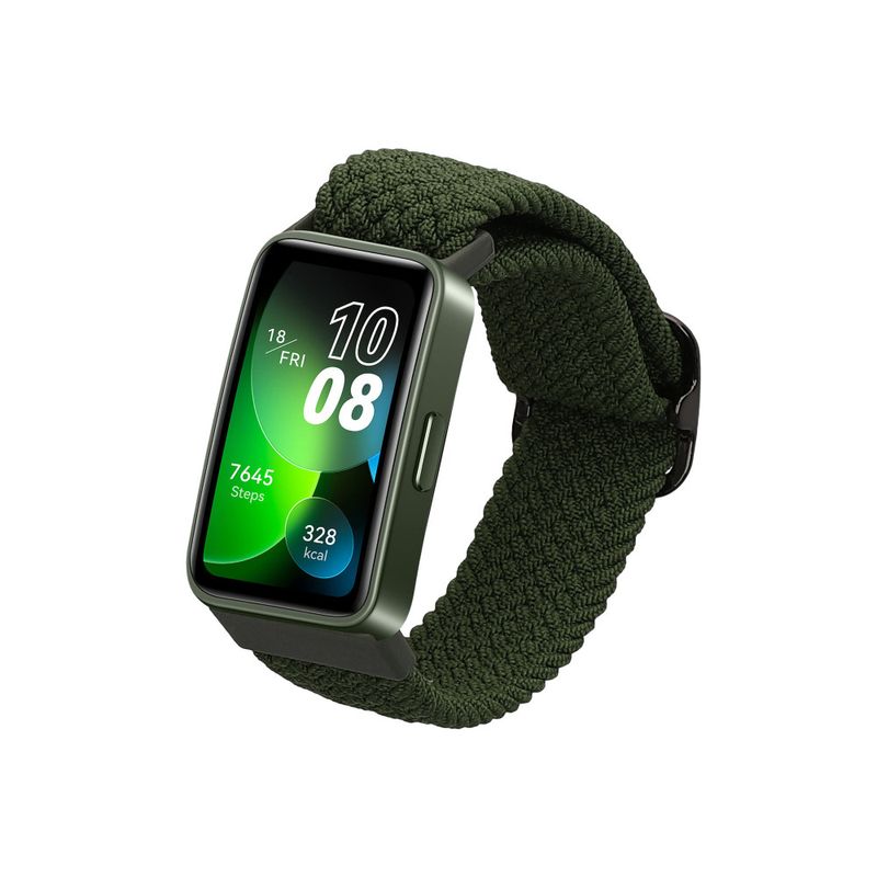 Laptop, Telefoane si Tablete - Wearables si gadgeturi - Wearables - Bratari fitness - Curea Kwmobile pentru Huawei Band 8, Verde inchis, Nylon, KWM0000206B004C - Infinity.ro
