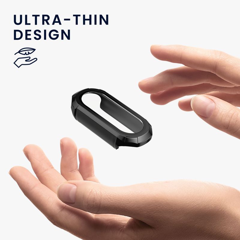 Laptop, Telefoane si Tablete - Wearables si gadgeturi - Wearables - Bratari fitness - Set 2 Huse Kwmobile pentru Xiaomi Mi Band 8, Negru/Roz, Silicon, KWM0000206E003C - Infinity.ro