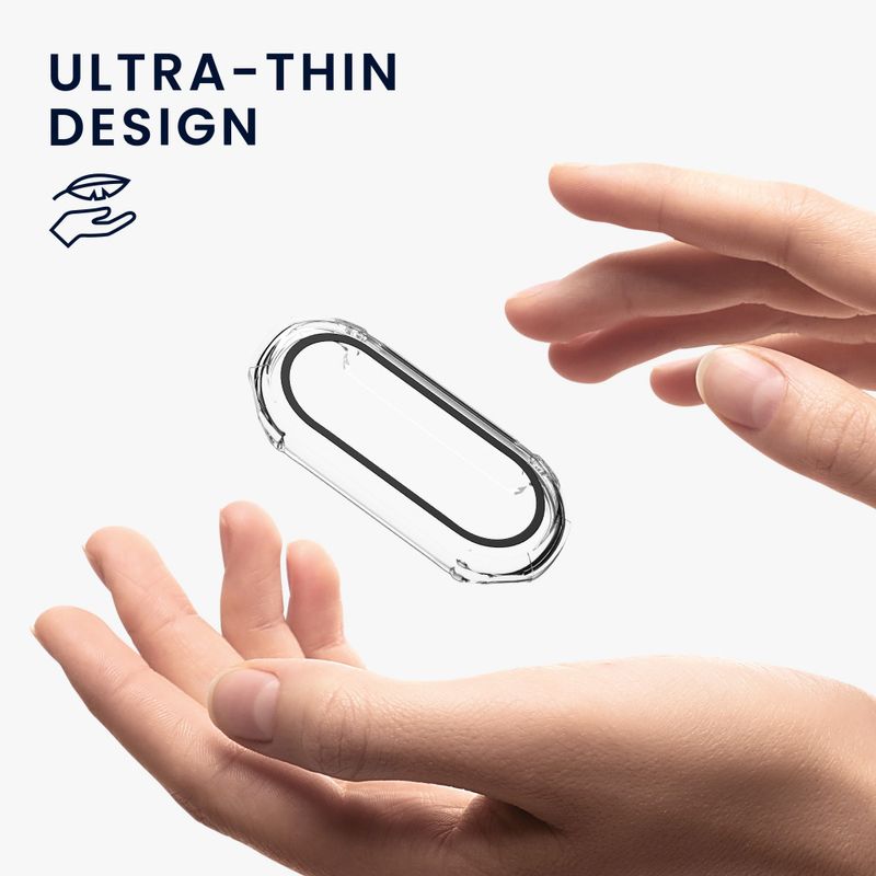 Laptop, Telefoane si Tablete - Wearables si gadgeturi - Wearables - Bratari fitness - Set 2 Huse complete Kwmobile pentru Xiaomi Mi Band 8, Transparent, Plastic, KWM0000206D002C - Infinity.ro