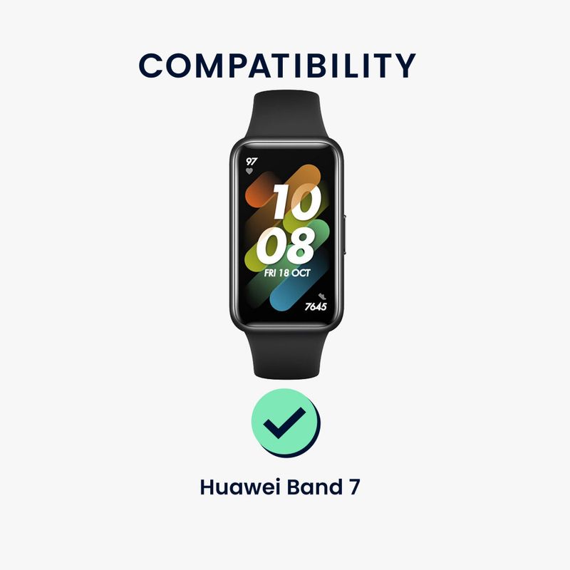 Laptop, Telefoane si Tablete - Wearables si gadgeturi - Wearables - Bratari fitness - Set 2 Folii de protectie Kwmobile pentru Huawei Band 7, Transparent/Negru, Polimer, KWM000024VQ001C - Infinity.ro