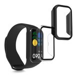 Laptop, Telefoane si Tablete - Wearables si gadgeturi - Wearables - Bratari fitness - Set 2 Huse complete Kwmobile pentru Xiaomi Smart Band 8 Active/Redmi Band 2, Transparent/Negru, Plastic, KWM0000254Q002C - Infinity.ro