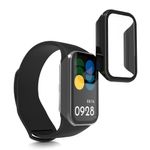 Laptop, Telefoane si Tablete - Wearables si gadgeturi - Wearables - Bratari fitness - Set 2 Huse complete Kwmobile pentru Xiaomi Smart Band 8 Active/Redmi Band 2, Transparent/Negru, Plastic, KWM0000254Q002C - Infinity.ro