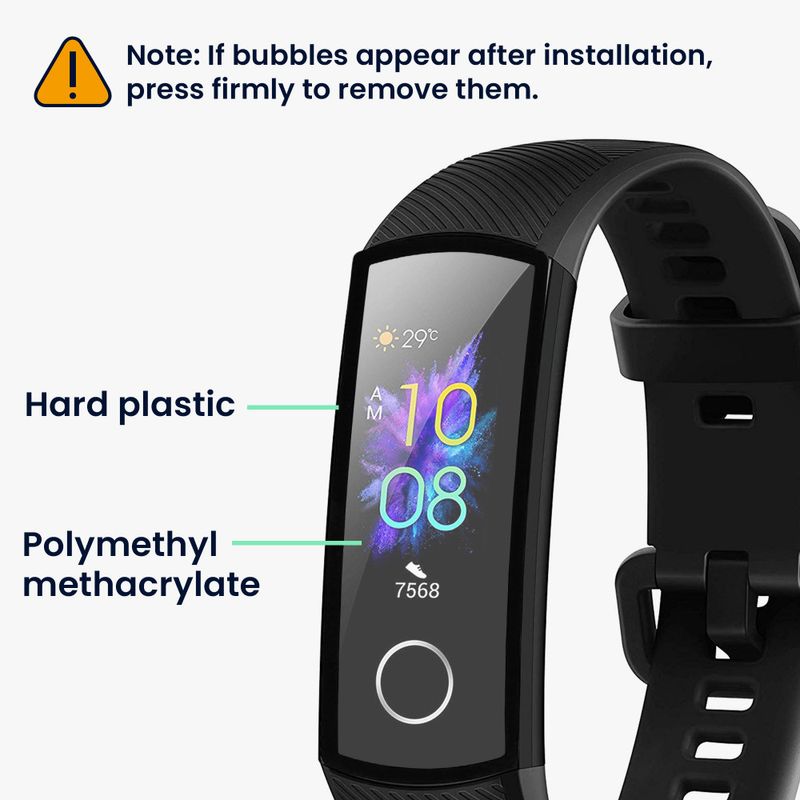 Laptop, Telefoane si Tablete - Wearables si gadgeturi - Wearables - Bratari fitness - Set 2 Folii de protectie Kwmobile pentru Honor Band 5, Transparent/Negru, Polimer, KWM000024WB001C - Infinity.ro