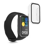Laptop, Telefoane si Tablete - Wearables si gadgeturi - Wearables - Accesorii wearables - Set 2 Huse complete Kwmobile pentru Xiaomi Smart Band 8 Active/Redmi Band 2, Transparent, Plastic, KWM0000254Q001C - Infinity.ro