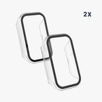 Laptop, Telefoane si Tablete - Wearables si gadgeturi - Wearables - Accesorii wearables - Set 2 Huse complete Kwmobile pentru Xiaomi Smart Band 8 Active/Redmi Band 2, Transparent, Plastic, KWM0000254Q001C - Infinity.ro