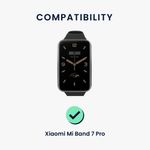 Laptop, Telefoane si Tablete - Wearables si gadgeturi - Wearables - Bratari fitness - Set 2 Curele Kwmobile pentru Xiaomi Mi Band 7 Pro, Negru/Crem, Silicon, 59602.06 - Infinity.ro