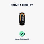 Laptop, Telefoane si Tablete - Wearables si gadgeturi - Wearables - Accesorii wearables - Curea Kwmobile pentru Xiaomi Mi Band 8, Verde, Bumbac, KWM0000252G002C - Infinity.ro
