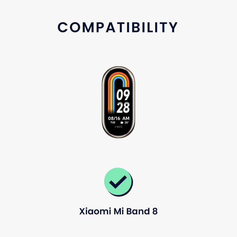 Laptop, Telefoane si Tablete - Wearables si gadgeturi - Wearables - Accesorii wearables - Curea Kwmobile pentru Xiaomi Mi Band 8, Verde, Bumbac, KWM0000252G002C - Infinity.ro