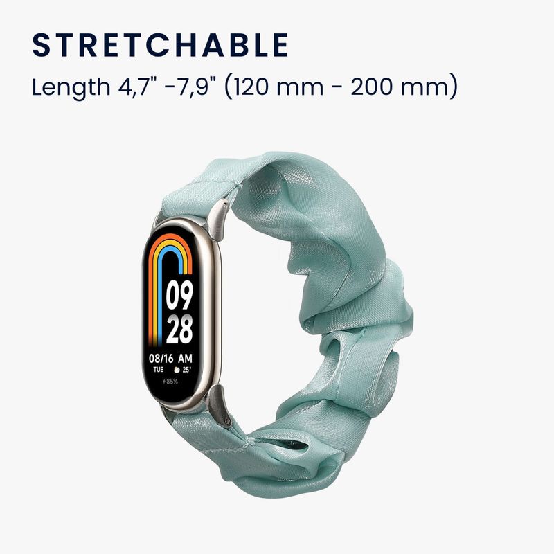 Laptop, Telefoane si Tablete - Wearables si gadgeturi - Wearables - Accesorii wearables - Curea Kwmobile pentru Xiaomi Mi Band 8, Verde, Bumbac, KWM0000252G002C - Infinity.ro