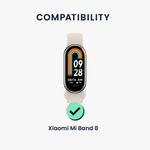 Laptop, Telefoane si Tablete - Wearables si gadgeturi - Wearables - Accesorii wearables - Set 2 Folii de protectie Kwmobile pentru Xiaomi Mi Band 8, Transparent/Negru, Polimer, KWM0000252H001C - Infinity.ro