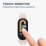 Laptop, Telefoane si Tablete - Wearables si gadgeturi - Wearables - Accesorii wearables - Set 2 Folii de protectie Kwmobile pentru Xiaomi Mi Band 8, Transparent/Negru, Polimer, KWM0000252H001C - Infinity.ro