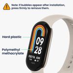 Laptop, Telefoane si Tablete - Wearables si gadgeturi - Wearables - Accesorii wearables - Set 2 Folii de protectie Kwmobile pentru Xiaomi Mi Band 8, Transparent/Negru, Polimer, KWM0000252H001C - Infinity.ro