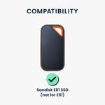 PC, gaming si accesorii - Periferice PC - Accesorii hard disk-uri externe - Husa de protectie Kwmobile pentru SanDisk E81 SSD, Albastru, Silicon, KWM000025FP002C - Infinity.ro