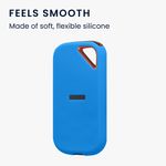 PC, gaming si accesorii - Periferice PC - Accesorii hard disk-uri externe - Husa de protectie Kwmobile pentru SanDisk E81 SSD, Albastru, Silicon, KWM000025FP002C - Infinity.ro
