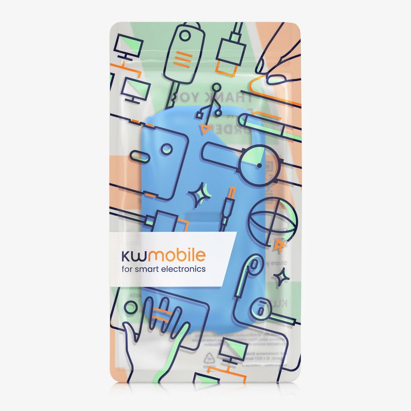 PC, gaming si accesorii - Periferice PC - Accesorii hard disk-uri externe - Husa de protectie Kwmobile pentru SanDisk E81 SSD, Albastru, Silicon, KWM000025FP002C - Infinity.ro