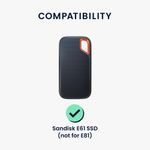 PC, gaming si accesorii - Periferice PC - Accesorii hard disk-uri externe - Husa de protectie Kwmobile pentru SanDisk E61 SSD, Negru, Silicon, KWM000025FO001C - Infinity.ro