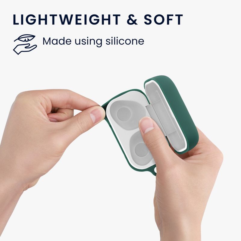 Laptop, Telefoane si Tablete - Wearables si gadgeturi - Wearables - Accesorii wearables - Husa pentru casti Sennheiser CX True Wireless, Kwmobile, Verde, Silicon, 55991.80 - Infinity.ro