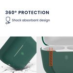 Laptop, Telefoane si Tablete - Wearables si gadgeturi - Wearables - Accesorii wearables - Husa pentru casti Sennheiser CX True Wireless, Kwmobile, Verde, Silicon, 55991.80 - Infinity.ro