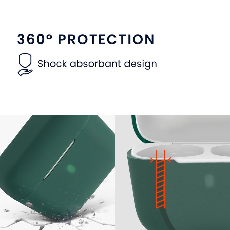 Laptop, Telefoane si Tablete - Wearables si gadgeturi - Wearables - Accesorii wearables - Husa pentru casti Sennheiser CX True Wireless, Kwmobile, Verde, Silicon, 55991.80 - Infinity.ro