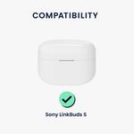 Laptop, Telefoane si Tablete - Wearables si gadgeturi - Wearables - Accesorii wearables - Husa pentru casti Sony LinkBuds S, Kwmobile, Negru, Silicon, 59038.01 - Infinity.ro