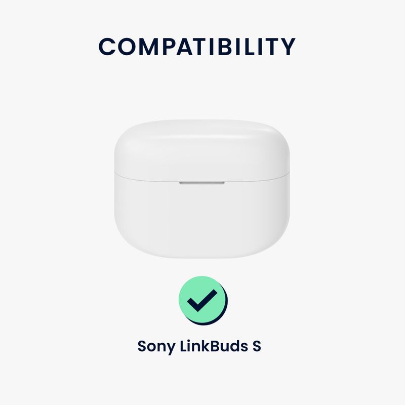 Laptop, Telefoane si Tablete - Wearables si gadgeturi - Wearables - Accesorii wearables - Husa pentru casti Sony LinkBuds S, Kwmobile, Negru, Silicon, 59038.01 - Infinity.ro