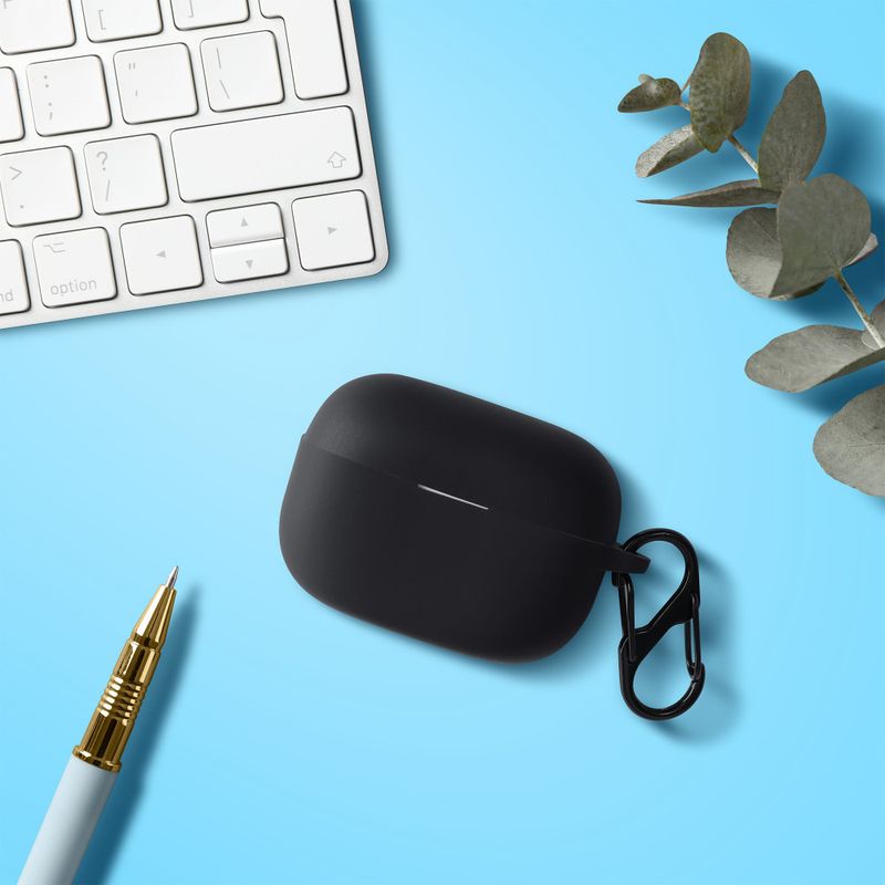 Laptop, Telefoane si Tablete - Wearables si gadgeturi - Wearables - Accesorii wearables - Husa pentru casti Sony LinkBuds S, Kwmobile, Negru, Silicon, 59038.01 - Infinity.ro