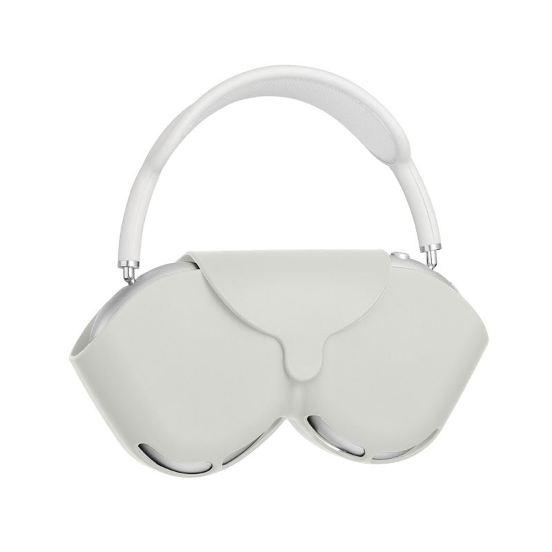 Laptop, Telefoane si Tablete - Wearables si gadgeturi - Wearables - Accesorii wearables - Husa kwmobile pentru Apple Airpods Max, Silicon, Alb, 59791.02 - Infinity.ro