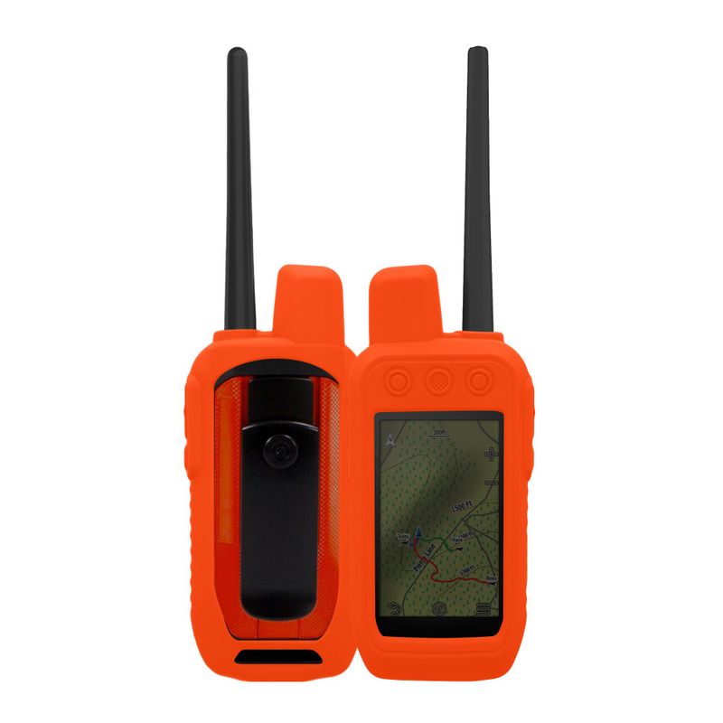 Laptop, Telefoane si Tablete - Wearables si gadgeturi - Gadgeturi - Dispozitive anti-pierdere - Husa GPS Kwmobile pentru Garmin Alpha 200, Portocaliu, Silicon, 59668.29 - Infinity.ro