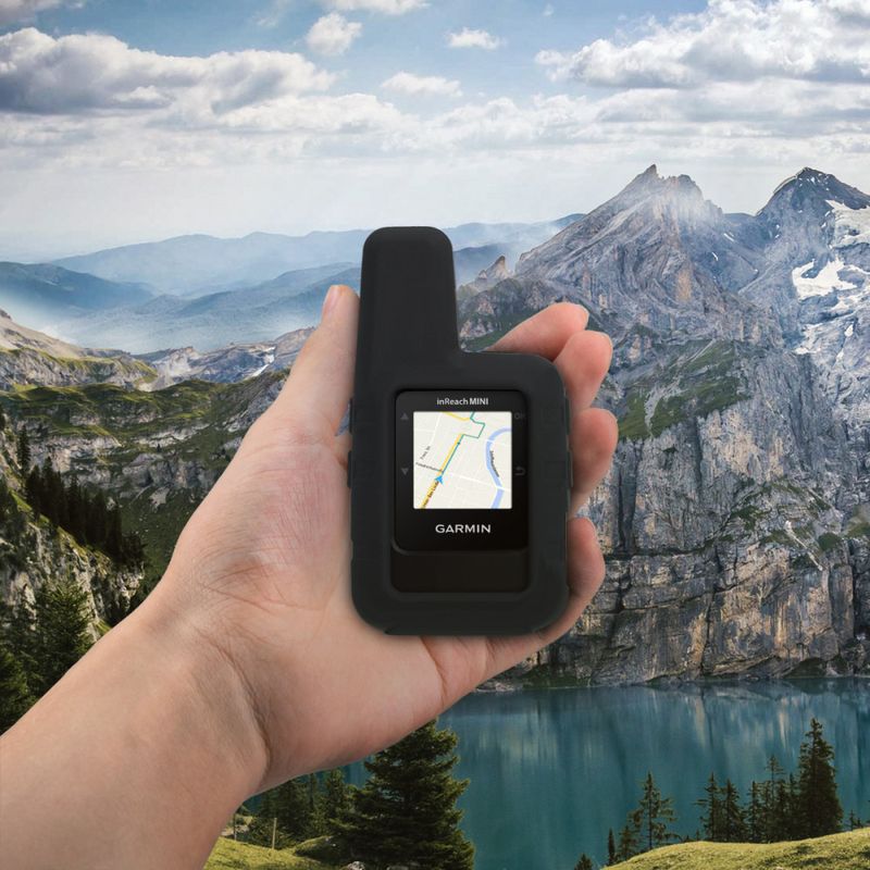 Laptop, Telefoane si Tablete - Wearables si gadgeturi - Gadgeturi - Dispozitive anti-pierdere - Husa de protectie pentru GPS Garmin inReach Mini, Kwmobile, Negru, Silicon, 48045.01 - Infinity.ro