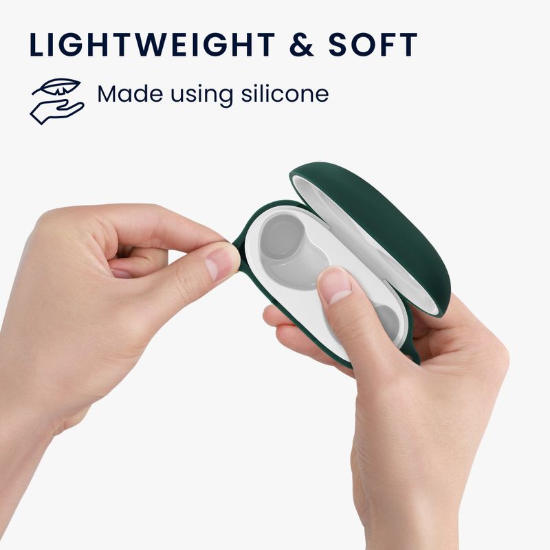 Laptop, Telefoane si Tablete - Wearables si gadgeturi - Wearables - Accesorii wearables - Husa pentru casti Anker Soundcore Life A3i, Kwmobile, Verde, Silicon, 59507.80 - Infinity.ro