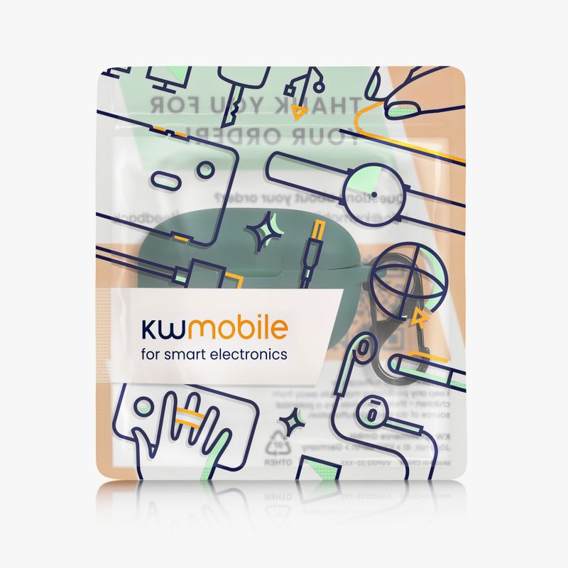 Laptop, Telefoane si Tablete - Wearables si gadgeturi - Wearables - Accesorii wearables - Husa pentru casti Anker Soundcore Life A3i, Kwmobile, Verde, Silicon, 59507.80 - Infinity.ro