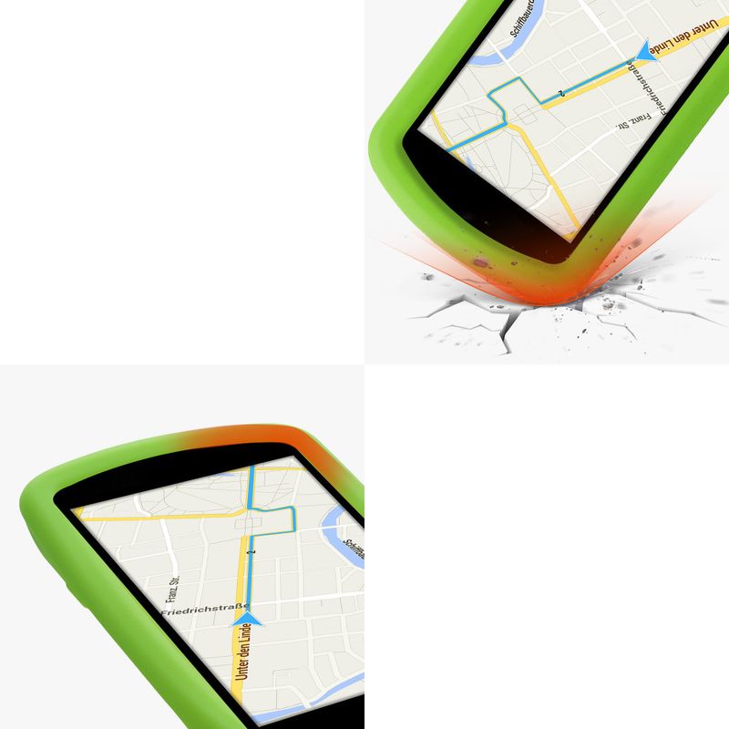 Laptop, Telefoane si Tablete - Wearables si gadgeturi - Gadgeturi - Dispozitive anti-pierdere - Husa de protectie pentru GPS Garmin Edge 1030/Edge 1030 Plus, Kwmobile, Verde, Silicon, 43314.07 - Infinity.ro