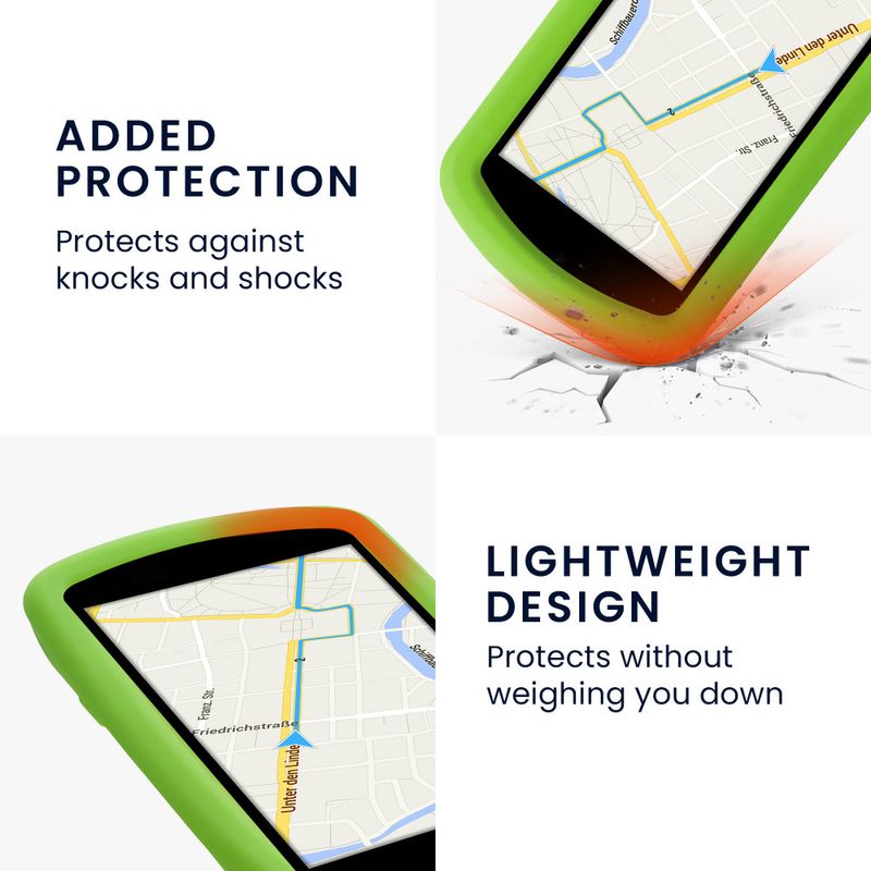 Laptop, Telefoane si Tablete - Wearables si gadgeturi - Gadgeturi - Dispozitive anti-pierdere - Husa de protectie pentru GPS Garmin Edge 1030/Edge 1030 Plus, Kwmobile, Verde, Silicon, 43314.07 - Infinity.ro
