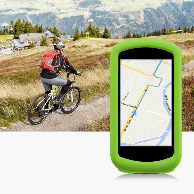 Laptop, Telefoane si Tablete - Wearables si gadgeturi - Gadgeturi - Dispozitive anti-pierdere - Husa de protectie pentru GPS Garmin Edge 1030/Edge 1030 Plus, Kwmobile, Verde, Silicon, 43314.07 - Infinity.ro