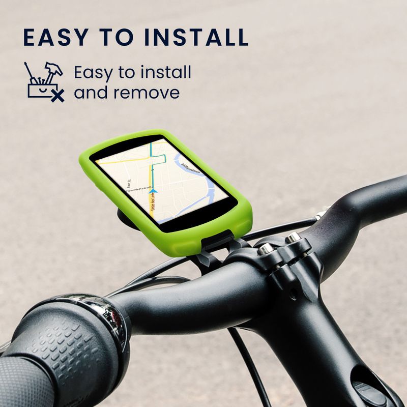 Laptop, Telefoane si Tablete - Wearables si gadgeturi - Gadgeturi - Dispozitive anti-pierdere - Husa de protectie pentru GPS Garmin Edge 1030/Edge 1030 Plus, Kwmobile, Verde, Silicon, 43314.07 - Infinity.ro