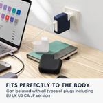 Laptop, Telefoane si Tablete - Telefoane mobile si accesorii - Accesorii Telefoane - Alte accesorii telefoane - Husa Incarcator Kwmobile pentru Apple 35W Dual USB-C Power Adapter, Alb, Silicon, KWM000024YY001C - Infinity.ro