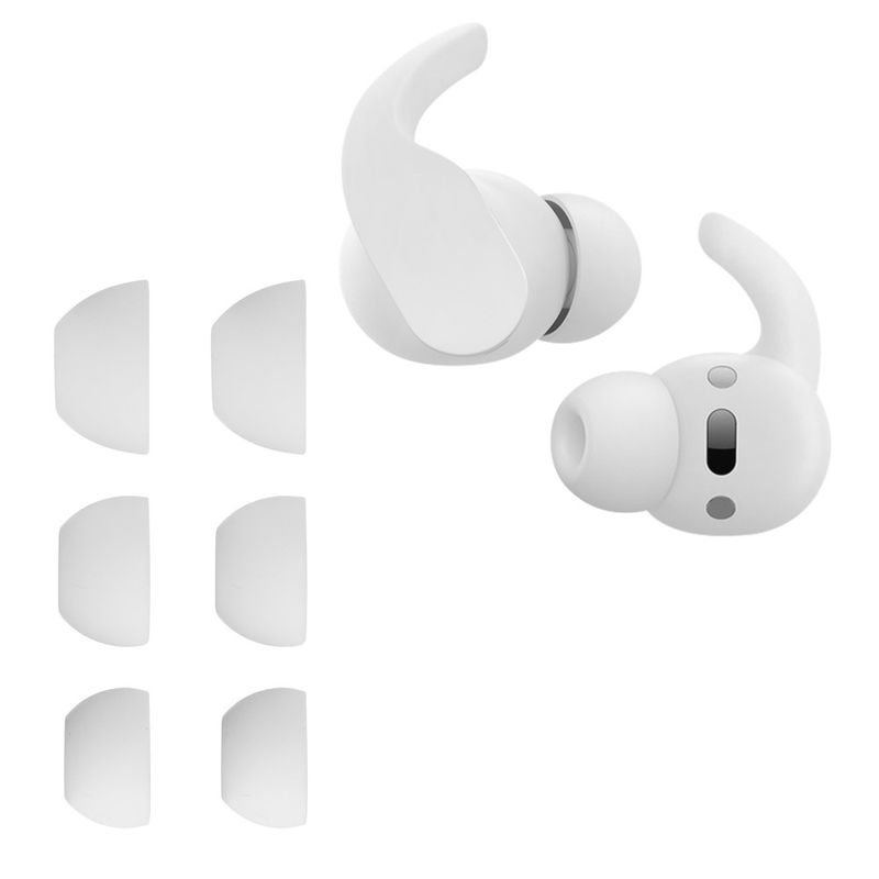 Laptop, Telefoane si Tablete - Wearables si gadgeturi - Wearables - Accesorii wearables - Set 6 Varfuri de schimb Kwmobile pentru Beats Fit Pro, Alb, Silicon, KWM0000259Q002C - Infinity.ro