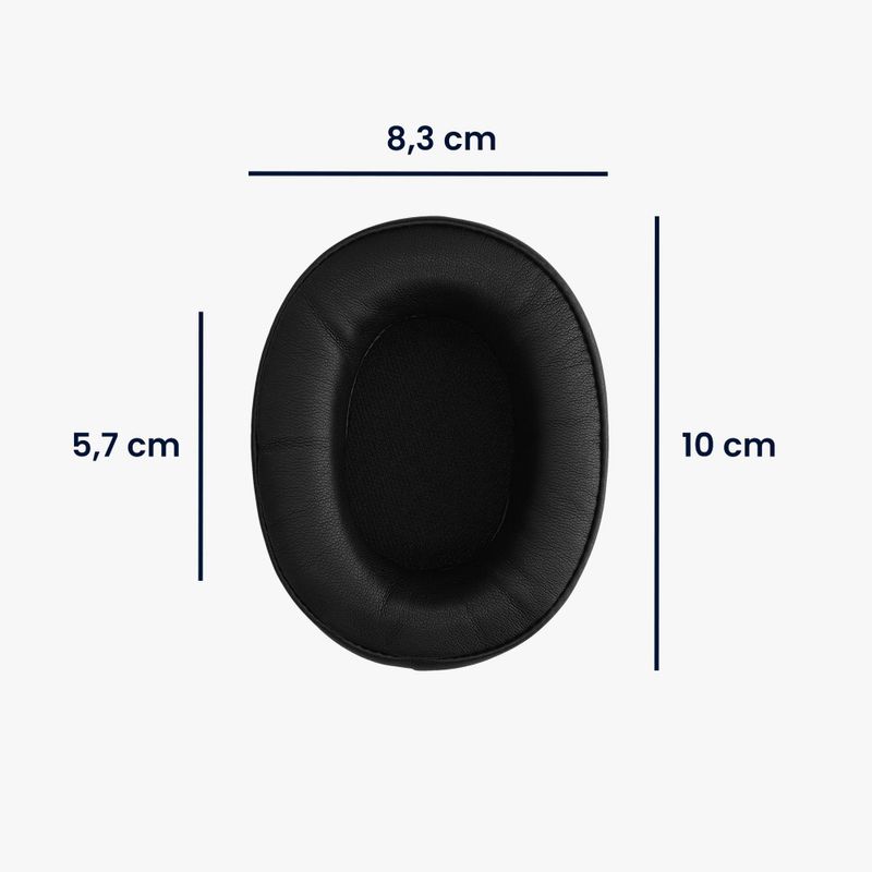 Laptop, Telefoane si Tablete - Wearables si gadgeturi - Wearables - Accesorii wearables - Set 2 Perne de urechi Kwmobile pentru Srhythm NC25/NC35 Noise Cancelling, Negru, Piele ecologica, KWM000024ZV001C - Infinity.ro