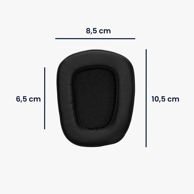 Laptop, Telefoane si Tablete - Wearables si gadgeturi - Wearables - Accesorii wearables - Set 2 Earpads kwmobile pentru Logitech G933/G633, Piele ecologica, Negru, 60362.01 - Infinity.ro