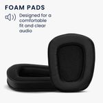 Laptop, Telefoane si Tablete - Wearables si gadgeturi - Wearables - Accesorii wearables - Set 2 Earpads kwmobile pentru Logitech G933/G633, Piele ecologica, Negru, 60362.01 - Infinity.ro