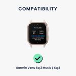 Laptop, Telefoane si Tablete - Wearables si gadgeturi - Wearables - Accesorii wearables - Curea Kwmobile pentru Garmin Venu Sq 2 Music, Bej, Silicon, KWM000018RD006C - Infinity.ro