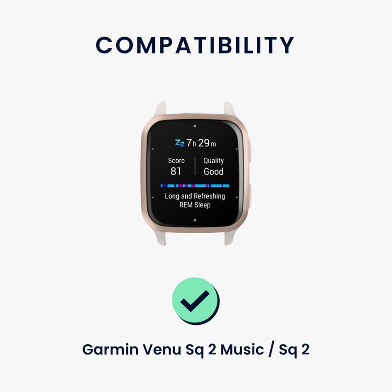 Laptop, Telefoane si Tablete - Wearables si gadgeturi - Wearables - Accesorii wearables - Curea Kwmobile pentru Garmin Venu Sq 2 Music, Bej, Silicon, KWM000018RD006C - Infinity.ro