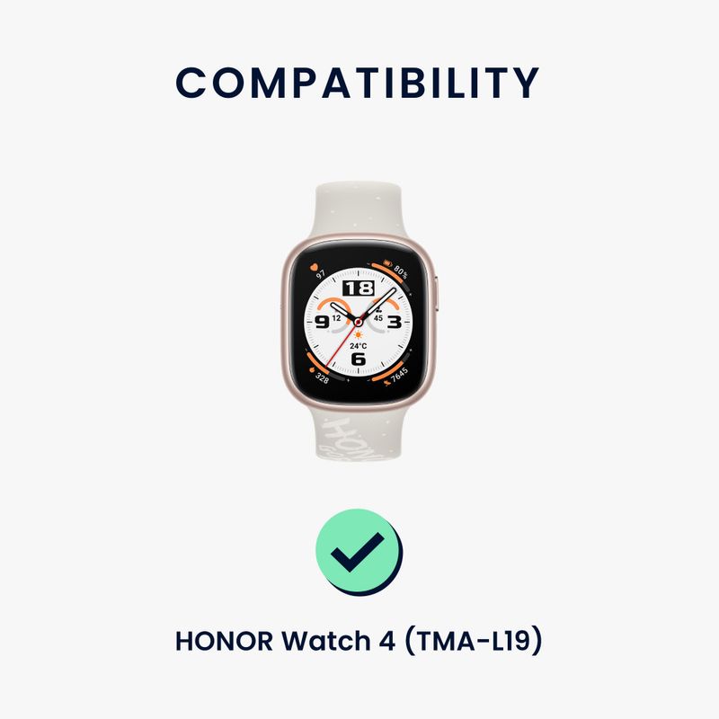 Laptop, Telefoane si Tablete - Wearables si gadgeturi - Wearables - Accesorii wearables - Curea Kwmobile pentru Honor Watch 4, Verde inchis, Silicon, KWM0000253E002C - Infinity.ro