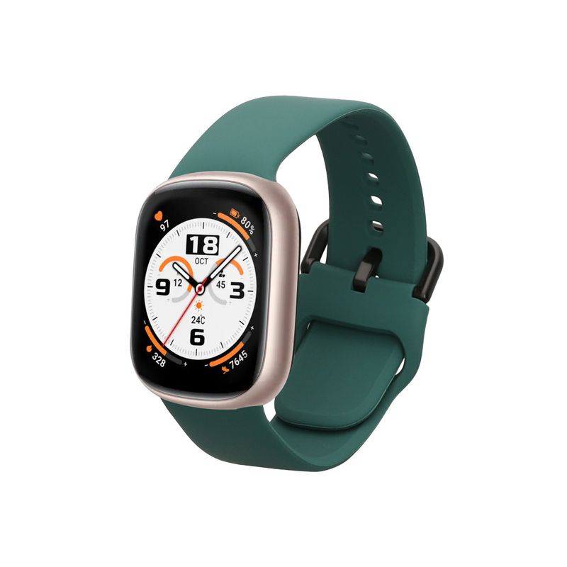 Laptop, Telefoane si Tablete - Wearables si gadgeturi - Wearables - Accesorii wearables - Curea Kwmobile pentru Honor Watch 4, Verde inchis, Silicon, KWM0000253E002C - Infinity.ro